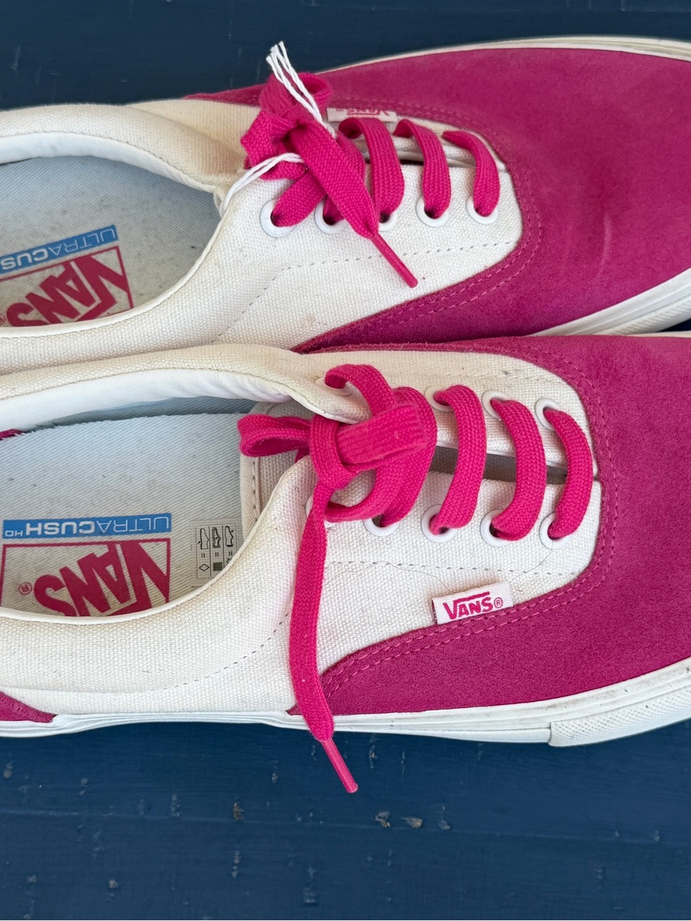 Vans Pink and White Sneakers Men’s 11.5 - Picture 3 of 10